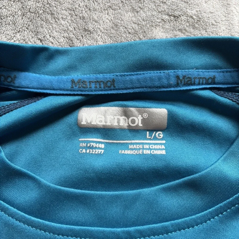 Lot of 2 Marmot Athletic Running Shirts Youth Boys‎ Size Large Activewear